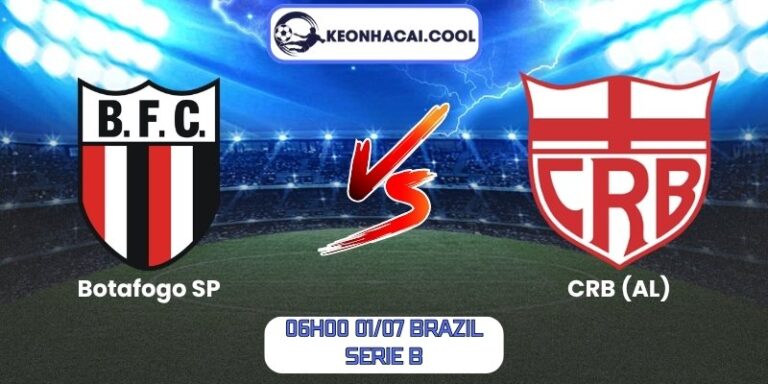 Soi kèo Botafogo SP vs CRB (AL) (06h00 01/07, Brazil Serie B) 7 Botafogo SP vs CRB (AL)